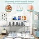 preview thumbnail 8 of 8, Gymax Twin Over Twin Bunk Bed w/ Fence & Ladder Solid Wood Floor Bunk