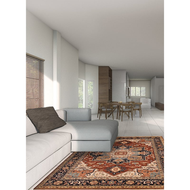 ECARPETGALLERY Hand-knotted Jules Sultane Dark Copper Wool Rug - 9'8 x 13'5