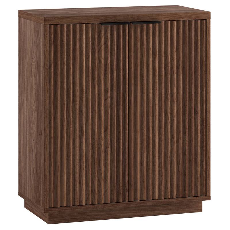 Mansfield 28" Wide Rectangular Accent Cabinet - Medium Brown