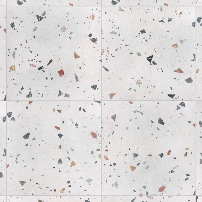 Merola Tile Sonar White 25-5/8" x 25-5/8" Porcelain Floor and Wall Tile