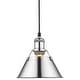 preview thumbnail 9 of 10, Golden Lighting 3306-S CH Orwell 8" Wide Mini Pendant