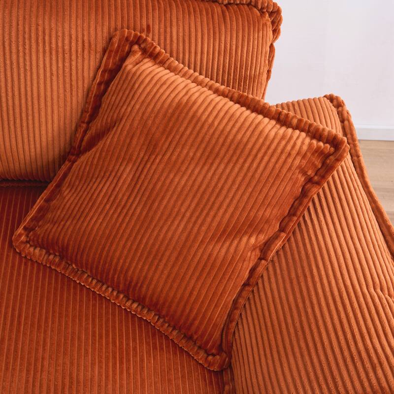 2-seats Sofa With 2 Back Pillows