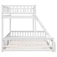 preview thumbnail 16 of 20, Bunk Bed Twin XL Over Queen with Ladder and Slats Support, Bed Frame with Safety Guardrails