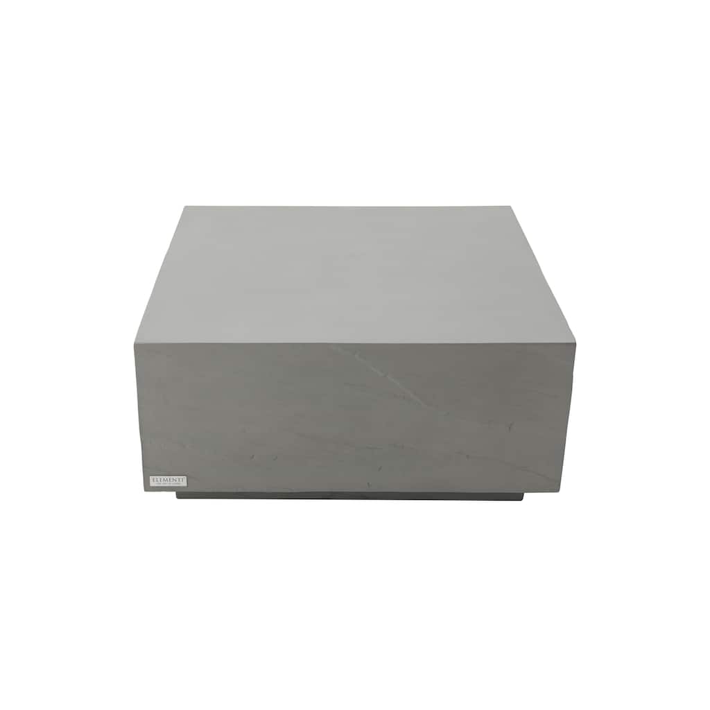 Elementi Home Colorado 34" Square Concrete Coffee Table - 33.9 X 33.9 X 16