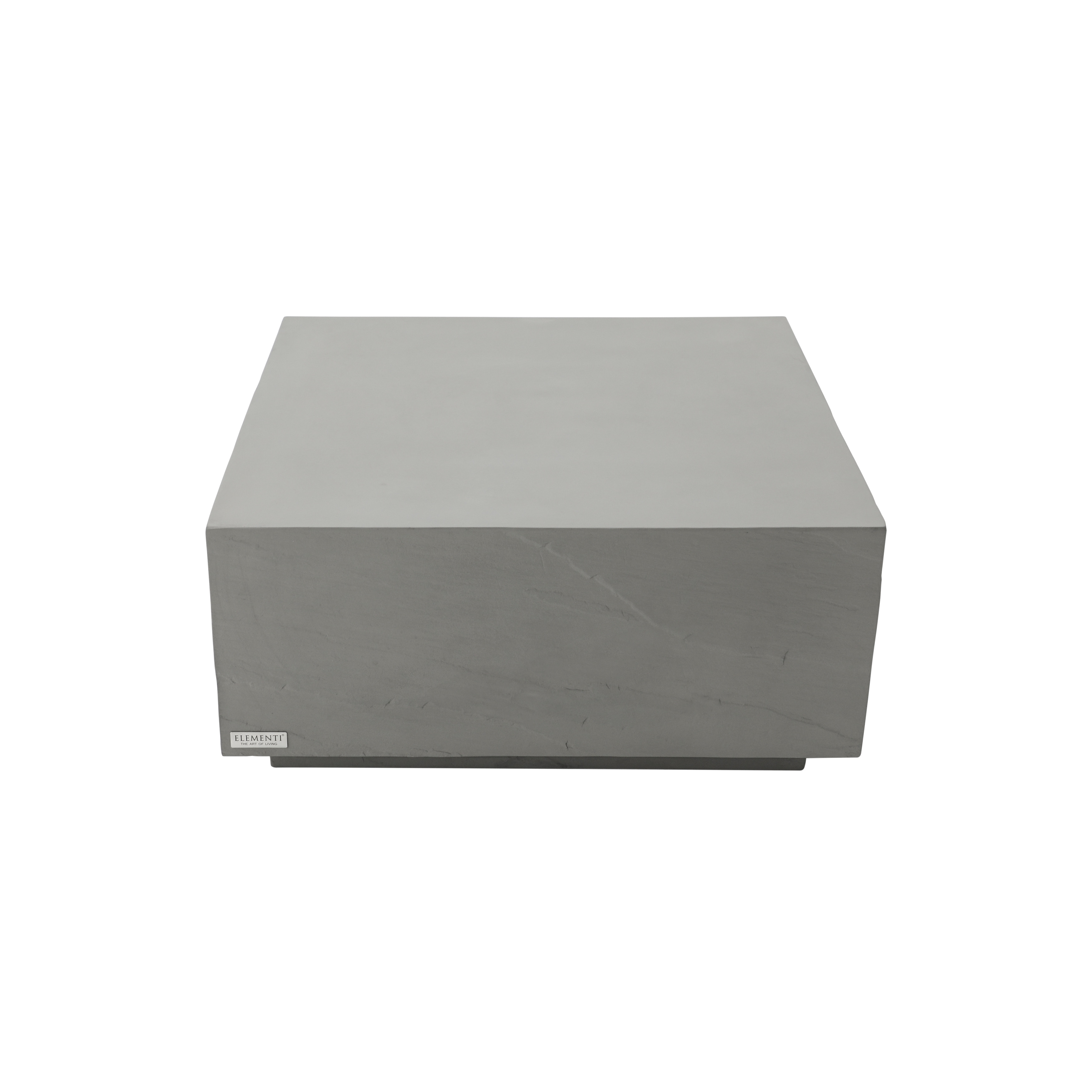 Elementi Home Colorado 34" Square Concrete Coffee Table - 33.9 X 33.9 X 16