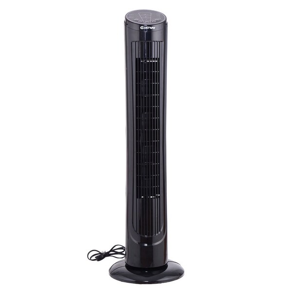 Costway 40'' LCD Tower Fan Digital Control Oscillating Cooling Bladeless - Black
