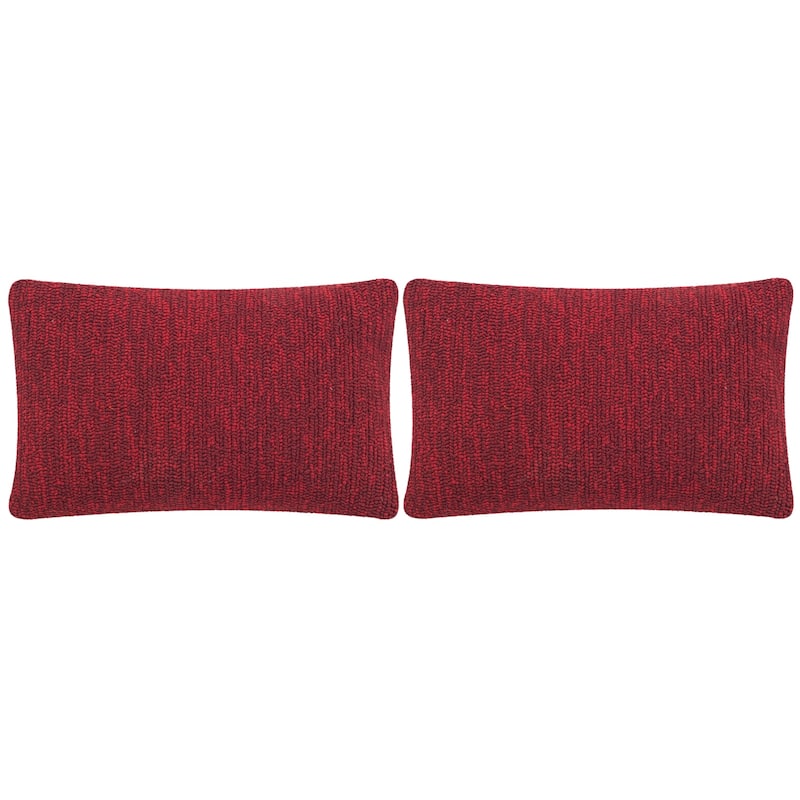 SAFAVIEH Soleil Besa Indoor/ Outdoor 12-inch x 20-inch Throw Pillow (Set of 2)