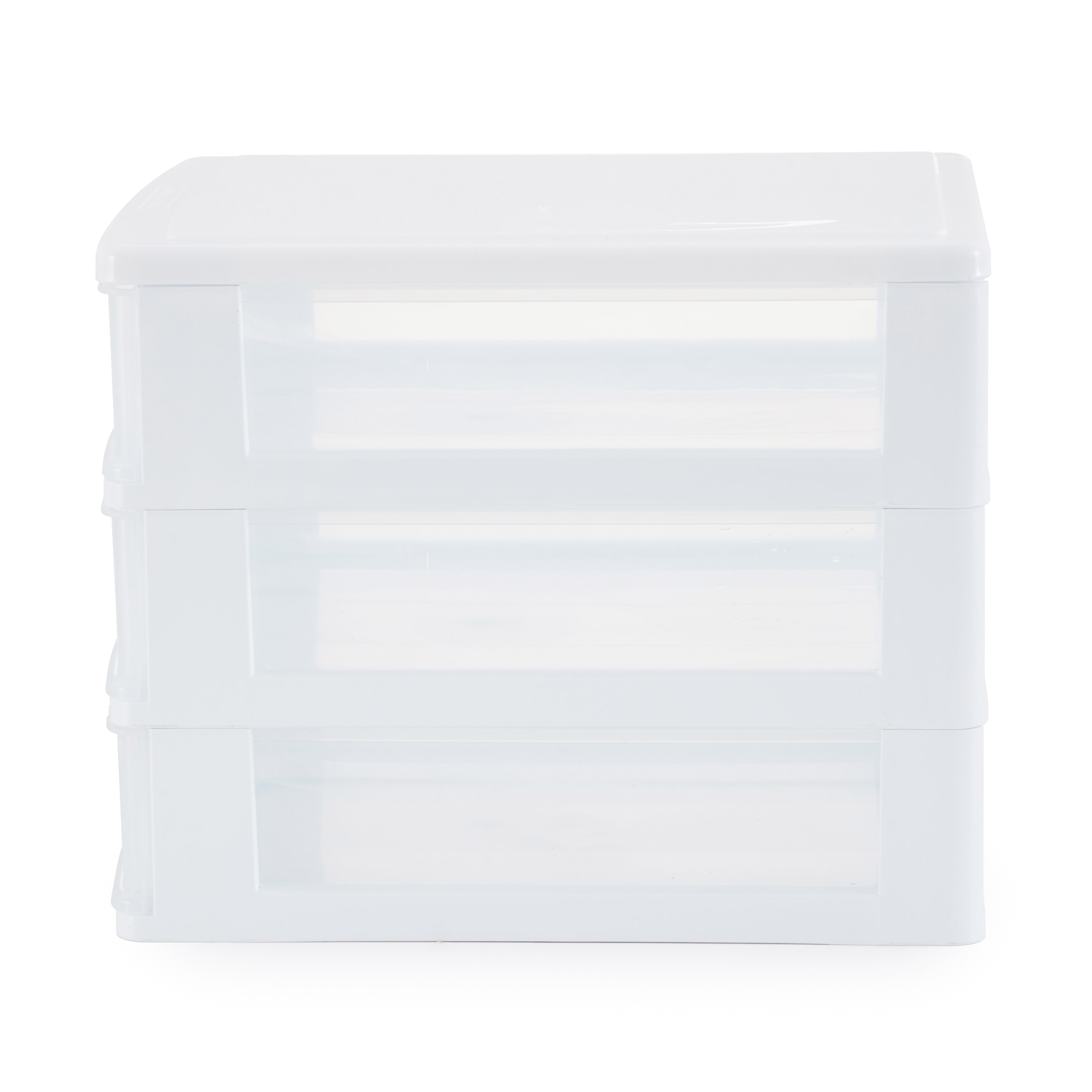 Living & Co Mini Drawers White 3 Tier White