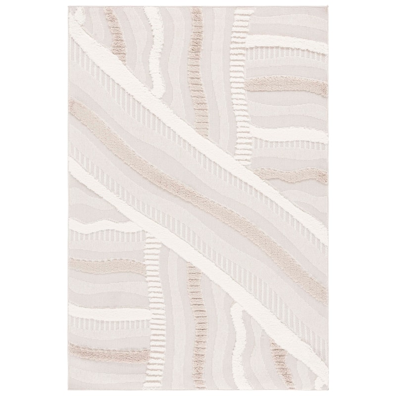 SAFAVIEH Trends Folma Scandinavian Geometric Rug - 5'3" x 7'6" - Beige/Ivory