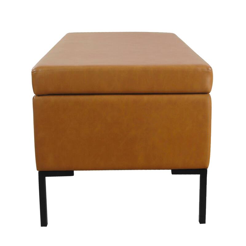 HomePop Storage Bench with Metal Legs