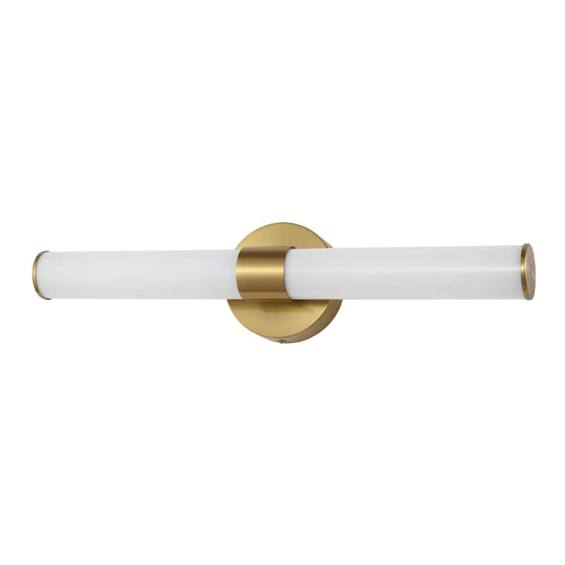 Elyse 20.13" 1-Light Industrial Mid-Century Iron Integrated LED Vanity Light, by JONATHAN Y