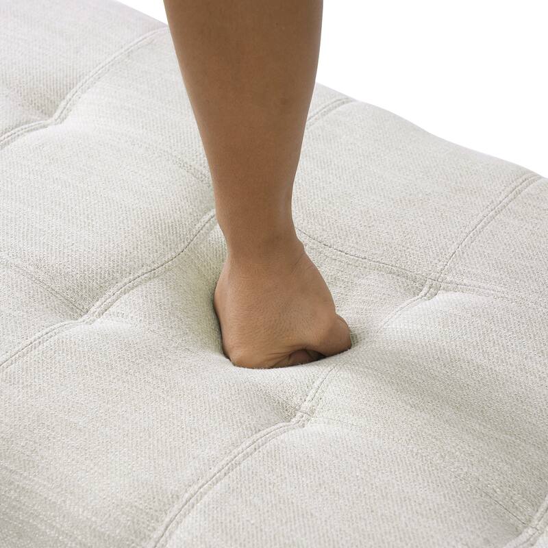 Upholstered Storage Ottoman Bench for Bedroom, Entryway & Foot Rest