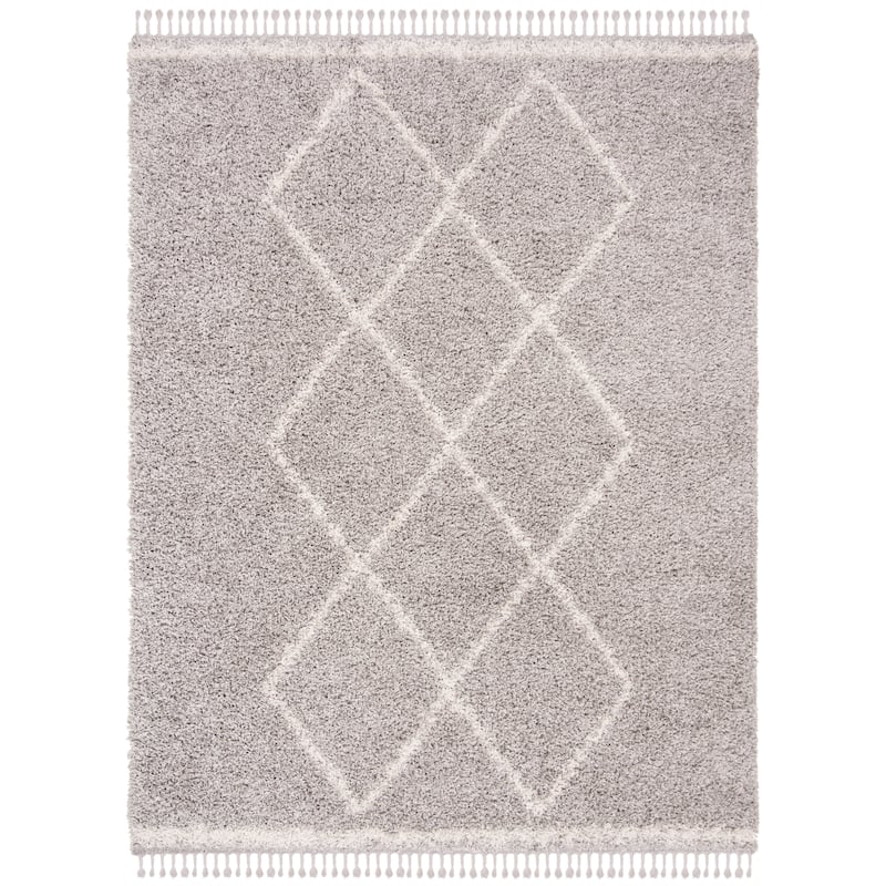 SAFAVIEH Pro Luxe Shag Dile Moroccan Tassel 2.4-inch Thick