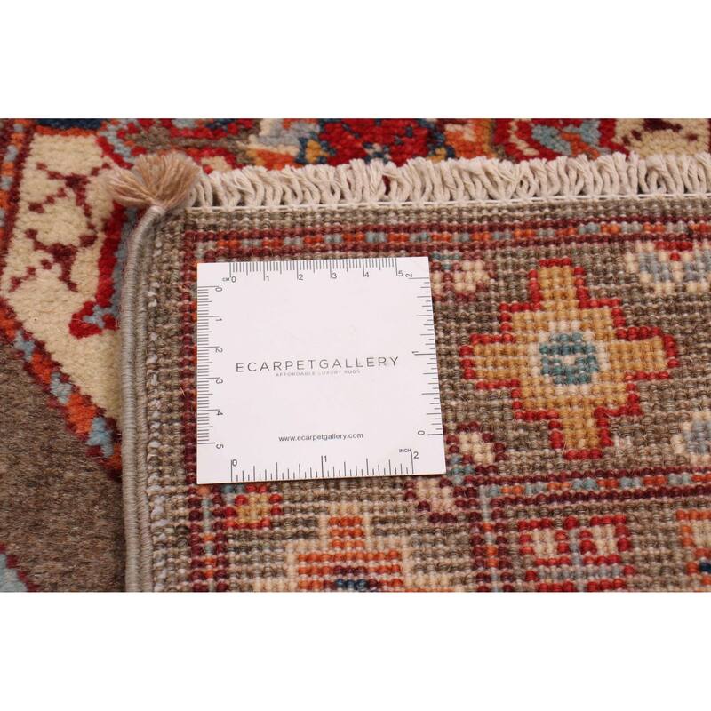 ECARPETGALLERY Hand-knotted Uzbek Ghazni Brown Wool Rug - 4'0 x 5'9