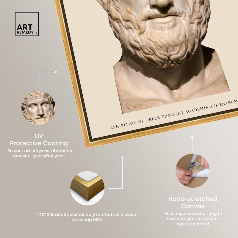 Greek Thinker Canvas by Art Remedy