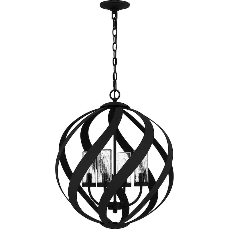 Earth Black Four Light Pendant from the Blacksmith Collection - Earth Black