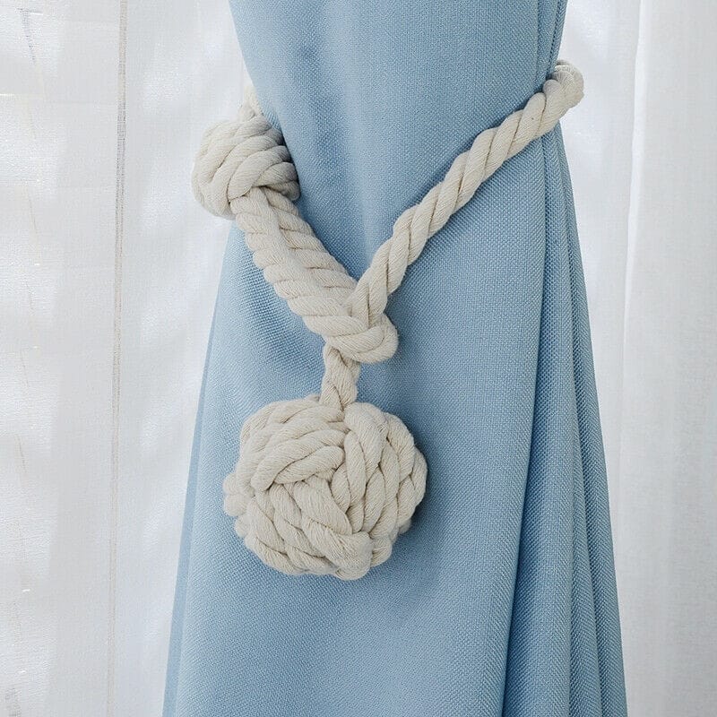 Jonathon Handmade Rural Cotton Rope Curtain Tieback (Set of 2).