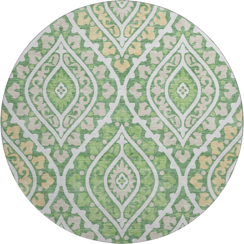 Premium Washable Super Soft Diamond Medallions Mayfield Rug