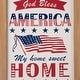preview thumbnail 37 of 71, Glitzhome 4th of July Wooden Standing Easel Hanging Porch Signs