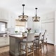 preview thumbnail 16 of 24, Chichoice 16" Drum 5 - Light Farmhouse Wood Chandelier, Height Adjustable Pendant Light for Kitchen Island