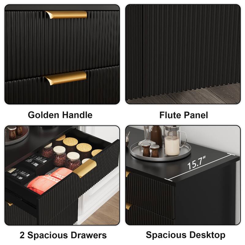 Pocassy 47" Modern Buffet Cabinet with Storage