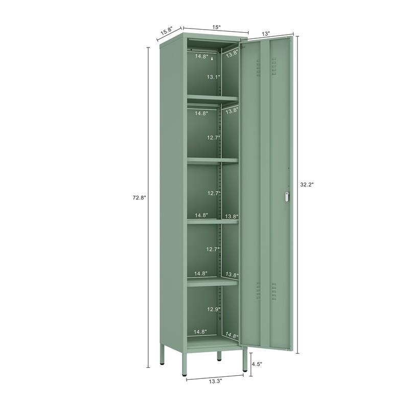 Manhattan Comfort Naomi 15" Metal Storage Cabinet