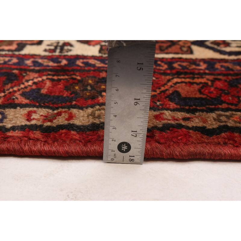 ECARPETGALLERY Hand-knotted Andelz Red Wool Rug - 3'4 x 4'7