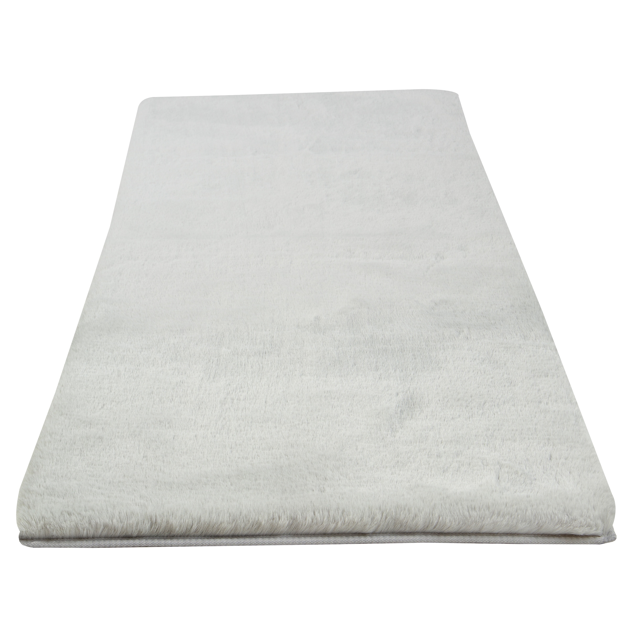 Lavish Home Shag Bath Mat in Grey