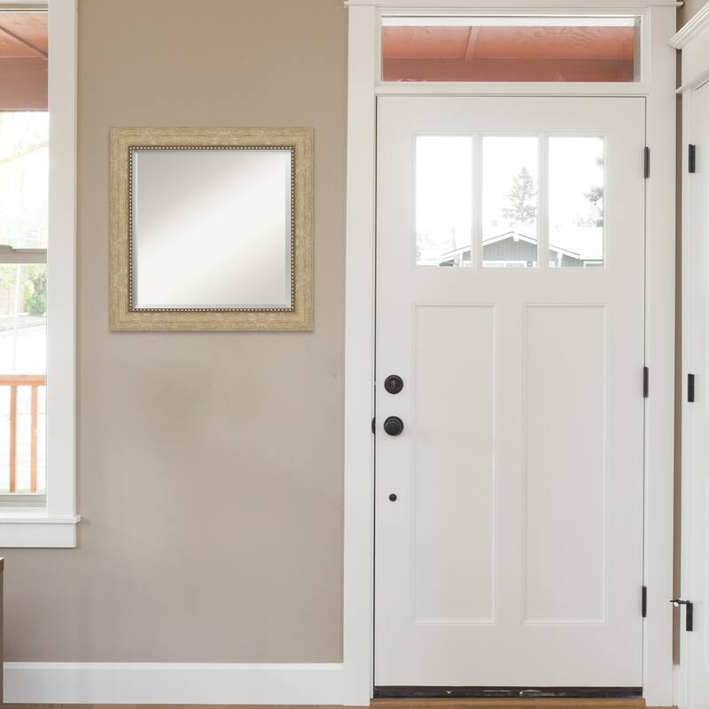 Beveled Wall Mirror - Astor Black Frame