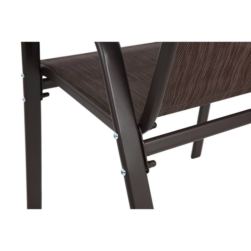 6 Piece Patio Chairs, Outdoor Camping Chairs with Breathable Textilene Fabric, Set of 6 Garden Chairsfor Garden Patio