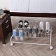 preview thumbnail 2 of 7, Suprima® Rolling Underbed Shoe Holder with Wheels by DormCo White