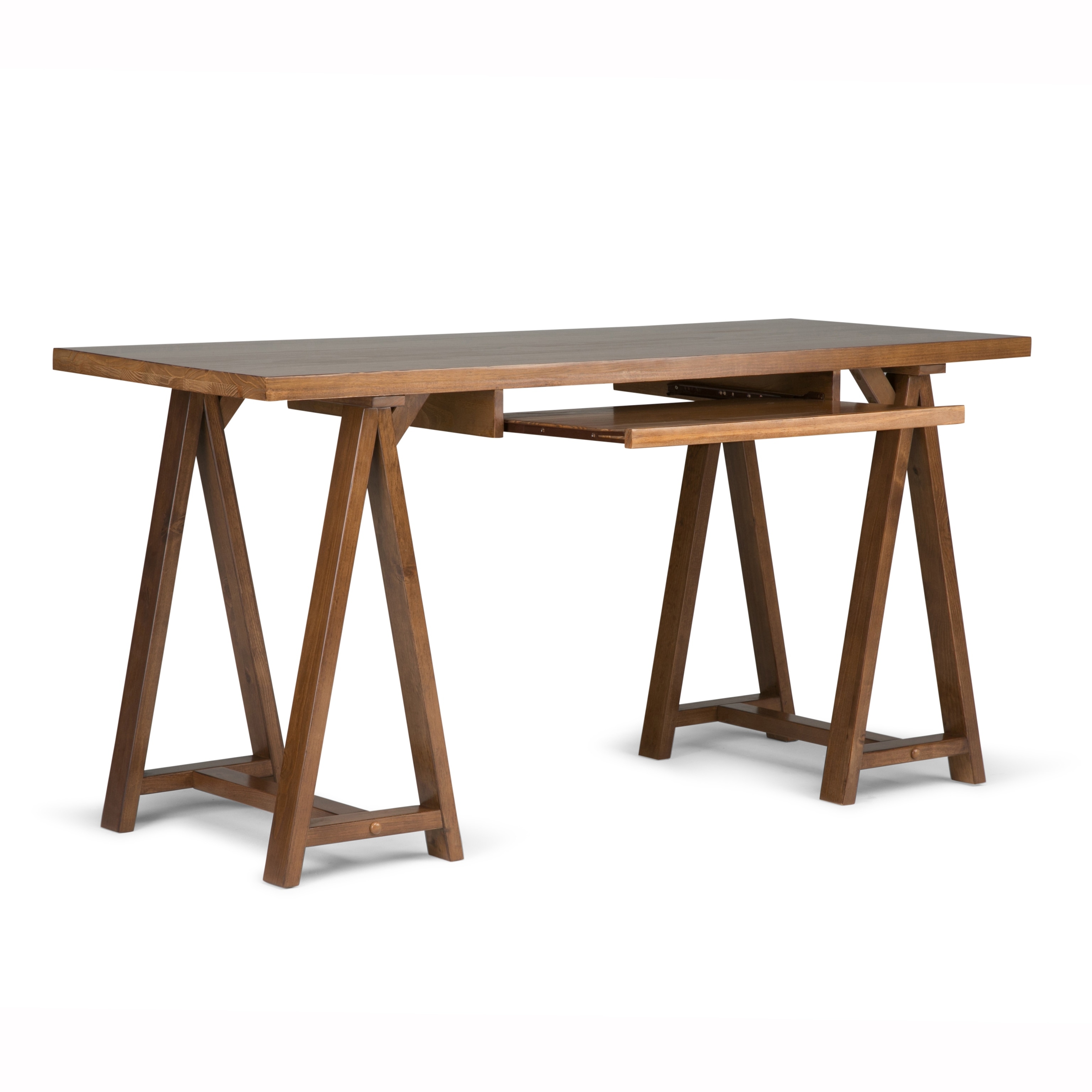 Wyndenhall hawkins solid wood modern industrial 60 inch wide writing office desk new arrivals