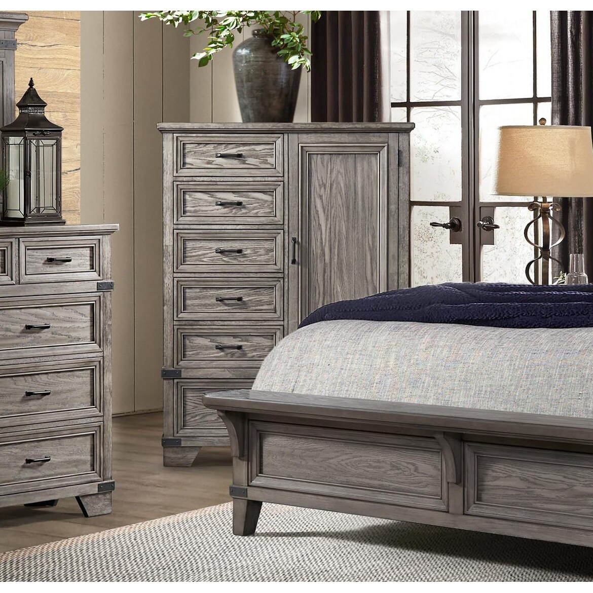 Forge Brushed Steel 6 drawer Gentleman s Chest Bed Bath Beyond 30334270