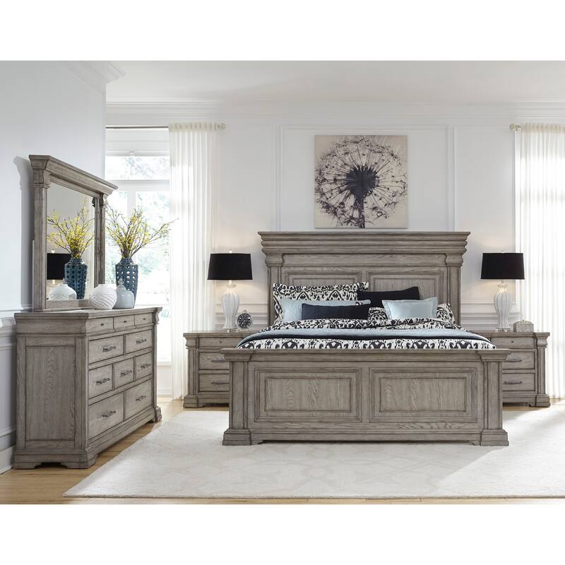 Madison Ridge King Panel Bed in Heritage Taupe