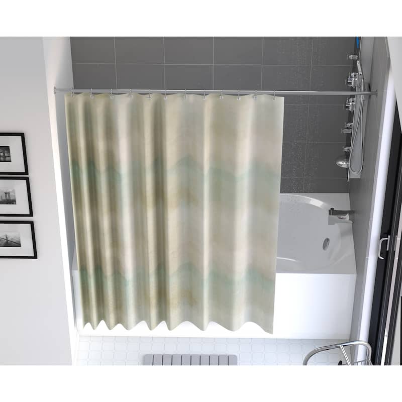 Ava Cotton Fabric Shower Curtain - 70" X 72"
