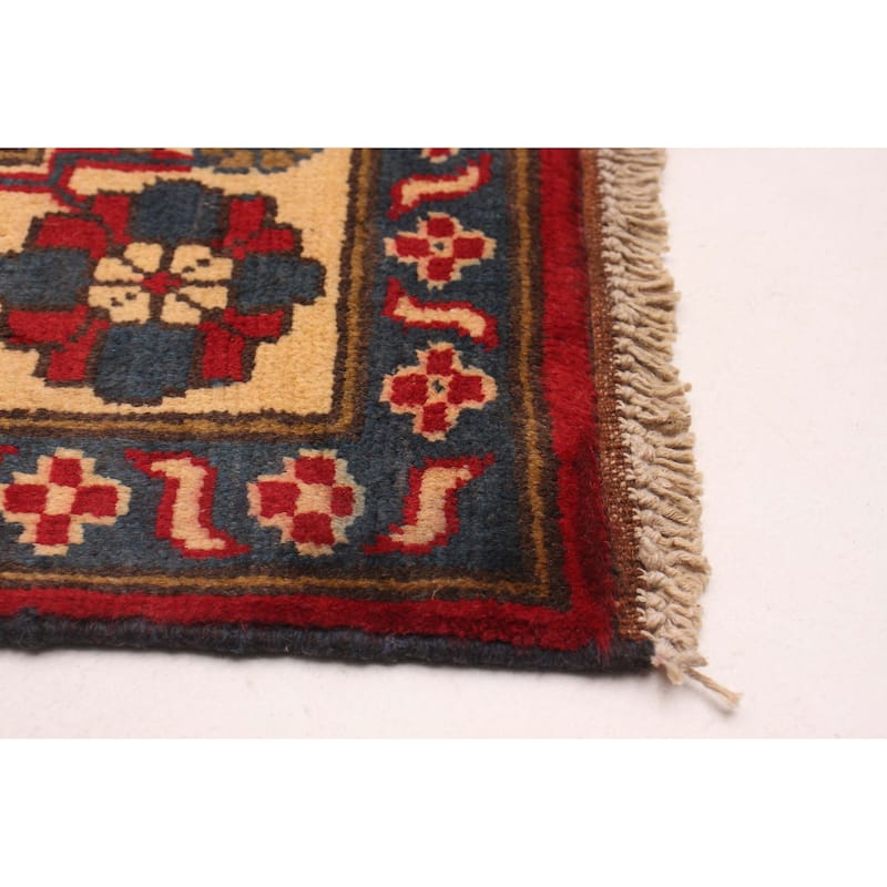 ECARPETGALLERY Hand-knotted Kargahi Red Wool Rug - 4'11 x 6'7
