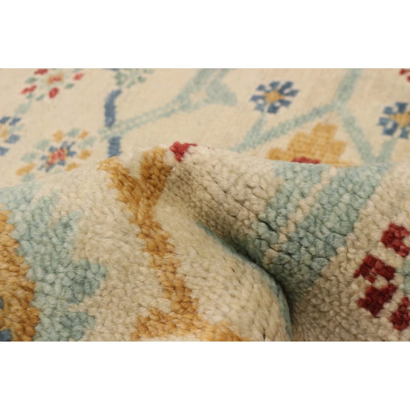 ECARPETGALLERY Hand-knotted Jules Serapi Light Khaki Wool Rug - 8'10 x 12'0