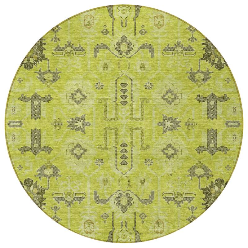 HomeRoots Oriental Traditional Rectangle Outdoor Rug