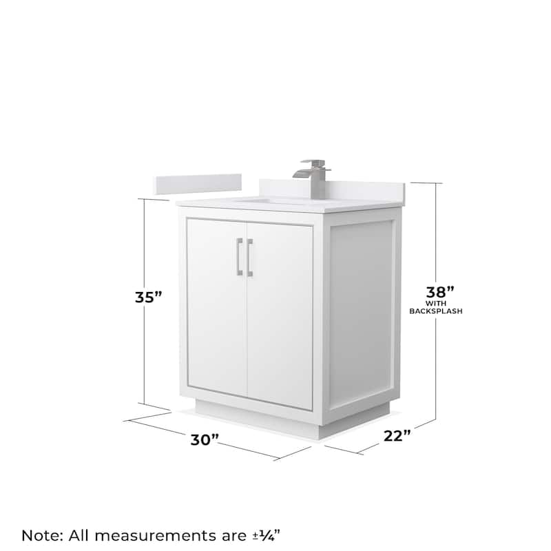 Wyndham Collection WCF1111-30S-VCA-MXX Icon 30" Free Standing Single