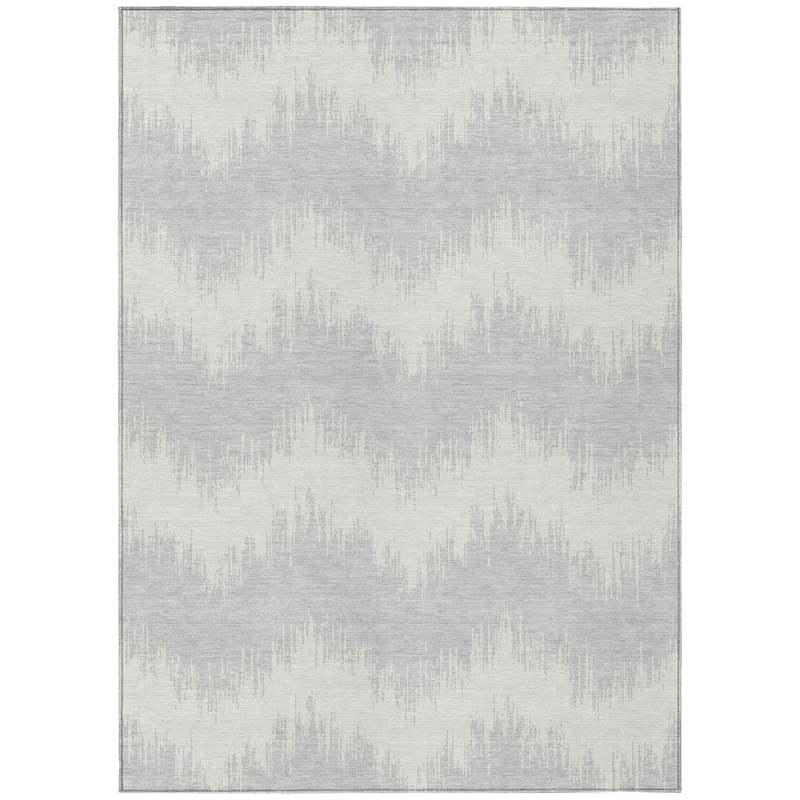 Machine Washable Indoor/ Outdoor Chantille Chevron Modern Rug
