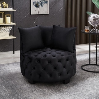 Contemporary Upholstered Tufted Leisure Accent Chair