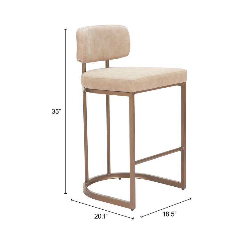 Velar Counter Stool Beige