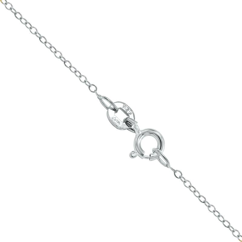 Marquee Double Elephant Enclosed in a Diamond Heart Necklace in .925 Sterling Silver