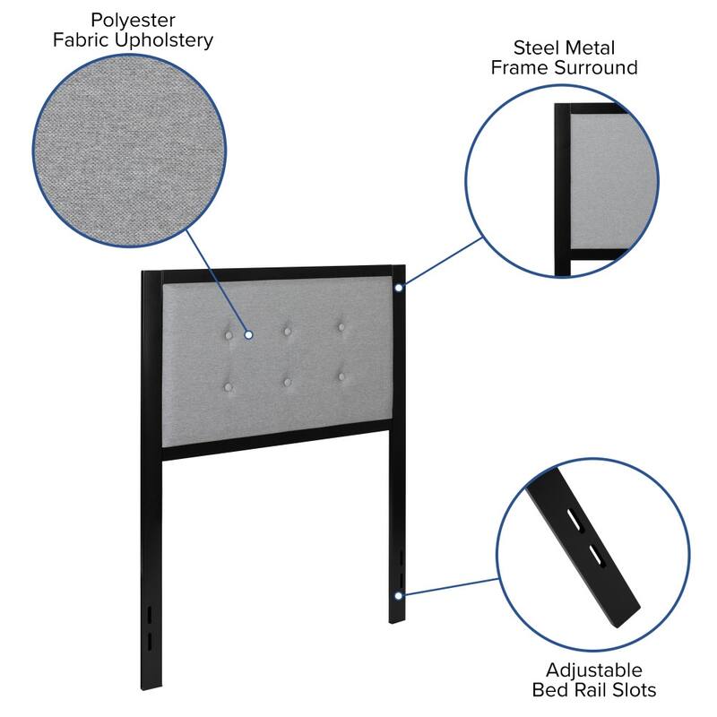 Metal Tufted Upholstered Headboard - Modern Headboard