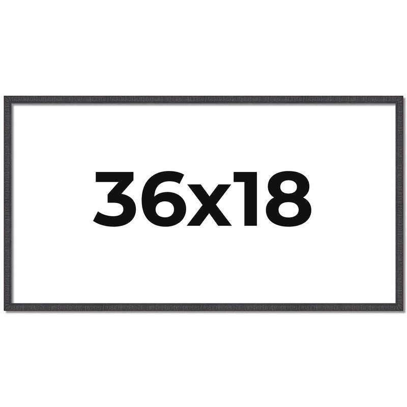 36x18 Frame Brown Picture Frame - Complete Modern Photo Frame Includes