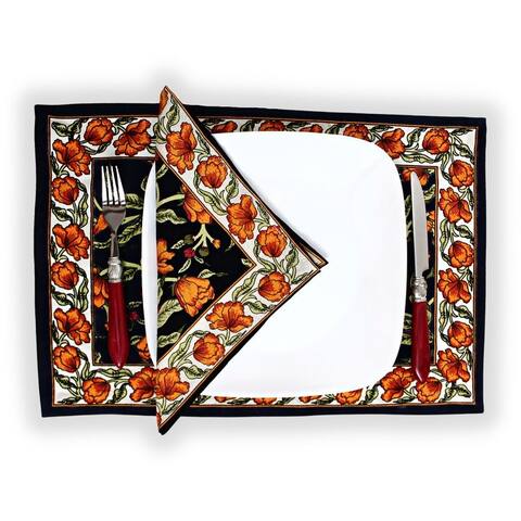 Cotton Sweet French Country Floral Tablecloth Round, Runner