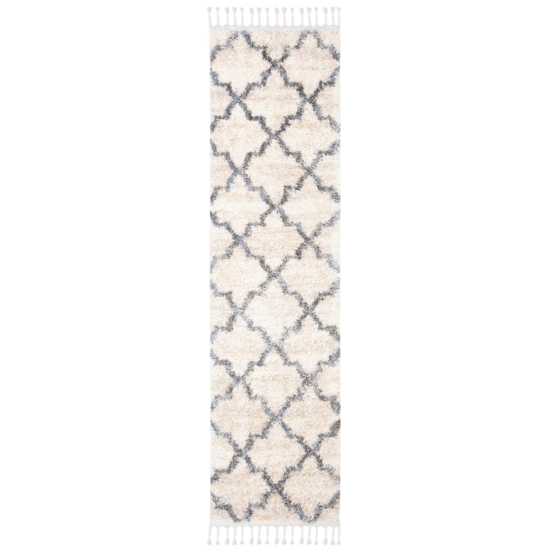 SAFAVIEH Berber Fringe Edelinde Melva Trellis Rug