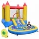 preview thumbnail 10 of 8, Gymax Inflatable Bounce House Kids Water Park Wet Dry w/ Splash Pool