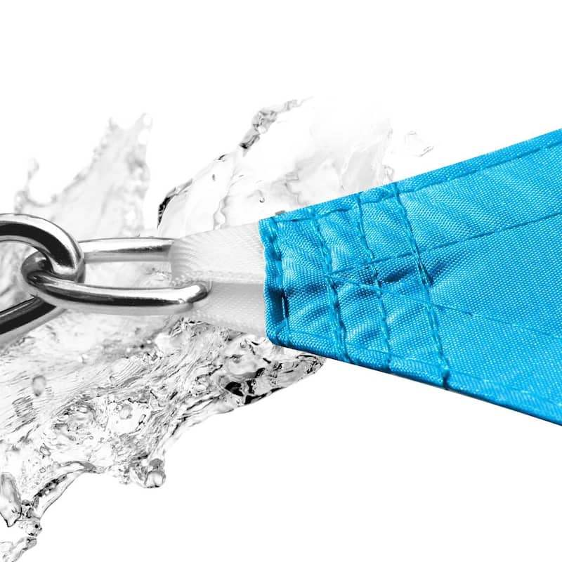 ColourTreeUSA Square Waterproof Sun Shade Sail HDPE Mesh Fabric Screen Canopy UV Block 220 GSM
