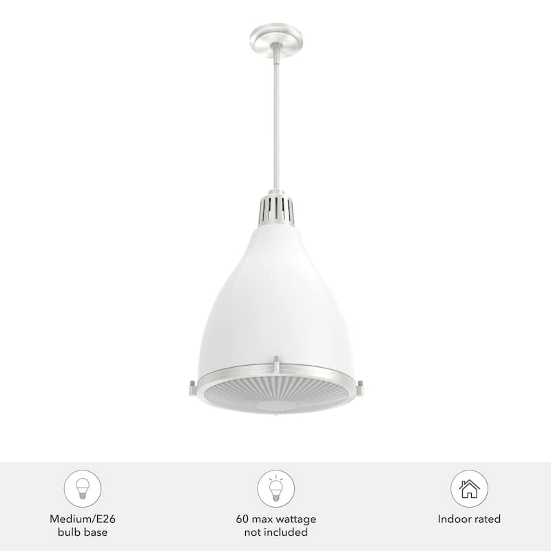Hunter Bluff View Retro 14" 3-Light Pendant - Kitchen Island, Dining Room - Mid-Century Modern, Industrial, Transitional